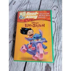 Disney Lilo & Stitch Read-Along Set CD Cassette Book 2002 Vintage Complete